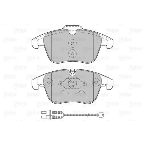 VALEO Bremsbelagsatz, Scheibenbremse 601147