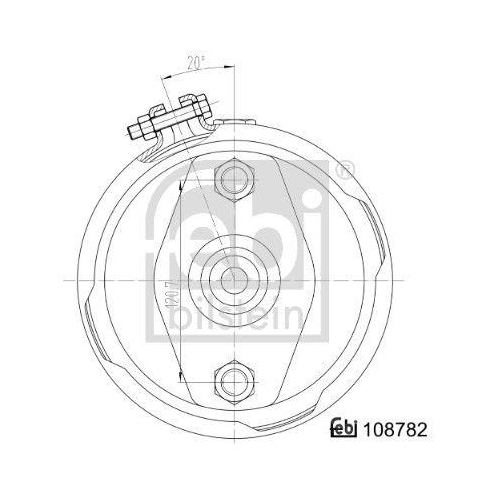 FEBI BILSTEIN Membranbremszylinder 108782