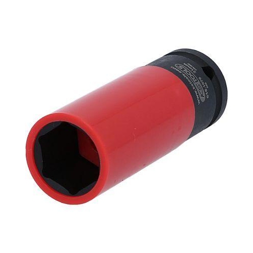 1/2 Zoll Alu-Felgen Kraft-Stecknuss robust lang 21mm H&auml;nger KS TOOLS 515.1076-E