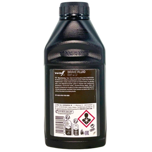 Wolf Bremsfl&uuml;ssigkeit Brake Fluid DOT 4 LV 500ml Flasche 1047756