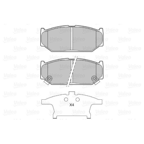 VALEO Bremsbelagsatz, Scheibenbremse 601309