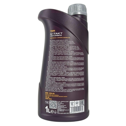 Motor&ouml;l Motoren&ouml;l Mannol 4-Takt Motorbike 10W-60 1 Liter Motorrad MN7815-1