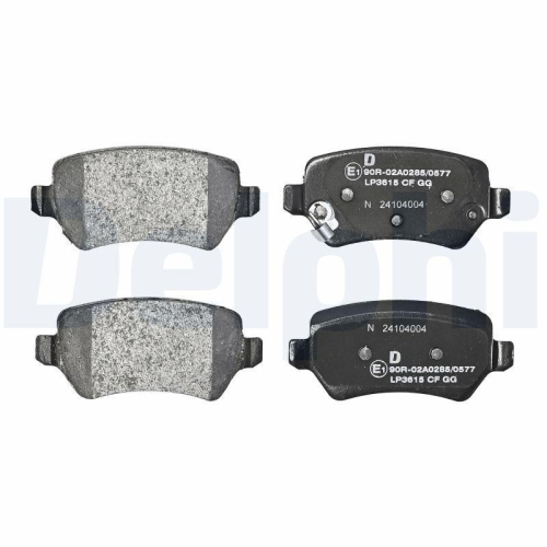 DELPHI Bremsbelagsatz, Scheibenbremse LP3615
