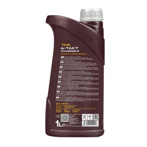 Motor&ouml;l Motoren&ouml;l Mannol 4-Takt Powerbike 15W-50 1 Liter Motorrad MN7832-1