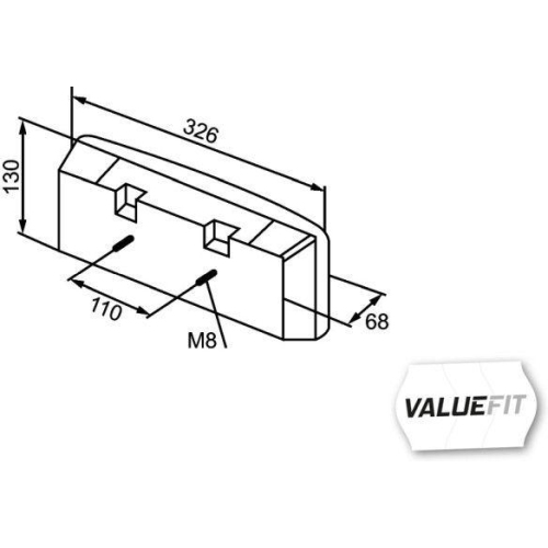 HELLA Heckleuchte HELLA VALUEFIT 2SD 357 024-001
