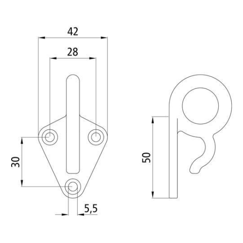 Kombi-Planenhaken, Stahl feuerverzinkt Suer 320131122