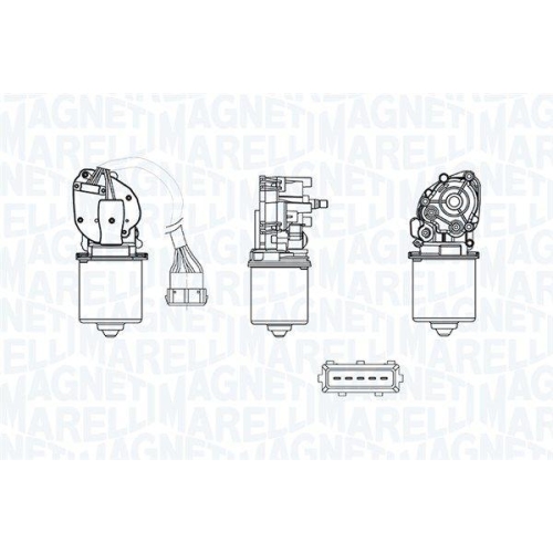MAGNETI MARELLI Wischermotor 064379500010