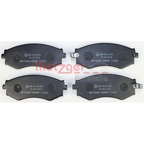 METZGER AUTOTEILE Bremsbelagsatz, Scheibenbremse 1170603