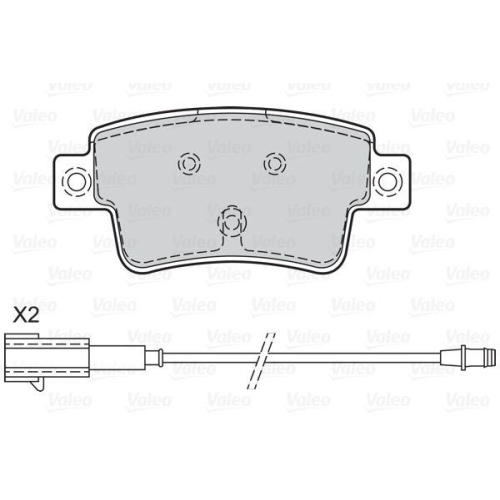 VALEO Bremsbelagsatz, Scheibenbremse FIRST 302127