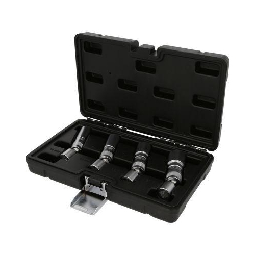 3/8 Zoll Z&uuml;ndkerzen-Stecknuss-Satz 4-tlg magnetisch mit Gelenk KS TOOLS 517.1145