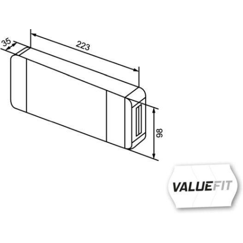 HELLA Heckleuchte HELLA VALUEFIT 2VB 357 020-001