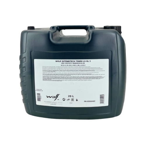 Getriebe&ouml;l Wolf ExtendTech 75W-90 LS GL 5 - 20 Liter Kanister 8300462