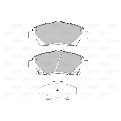 VALEO Bremsbelagsatz, Scheibenbremse 601379