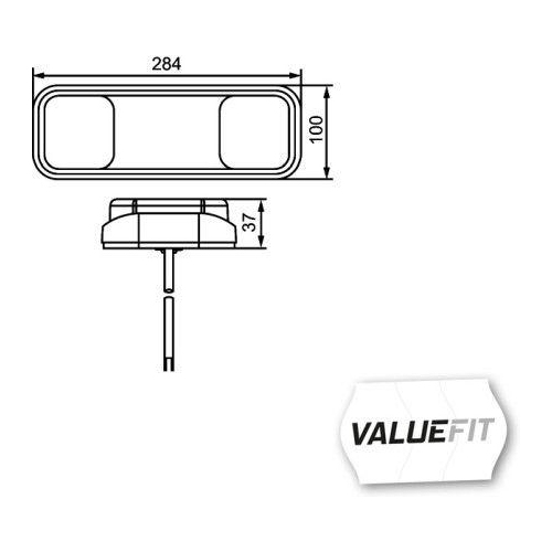 HELLA Heckleuchte HELLA VALUEFIT 2VP 357 018-001