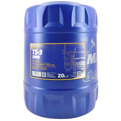 Motor&ouml;l Motoren&ouml;l Mannol TS-3 SHPD 10W-40 20 Liter Kanister MN7103-20