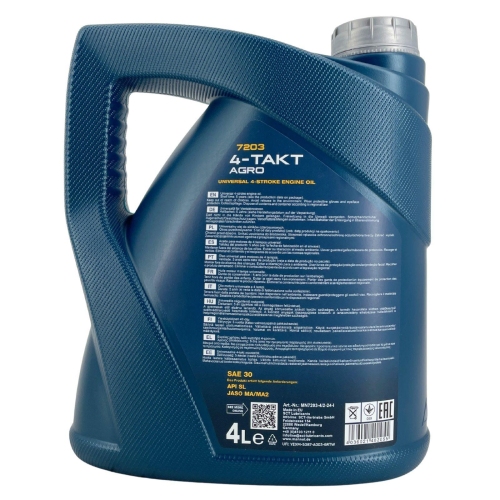 Motor&ouml;l Motoren&ouml;l Mannol 4-Takt Agro SAE 30 4 Liter Kanister MN7203-4