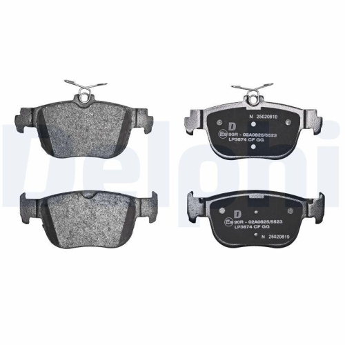 DELPHI Bremsbelagsatz, Scheibenbremse LP3674