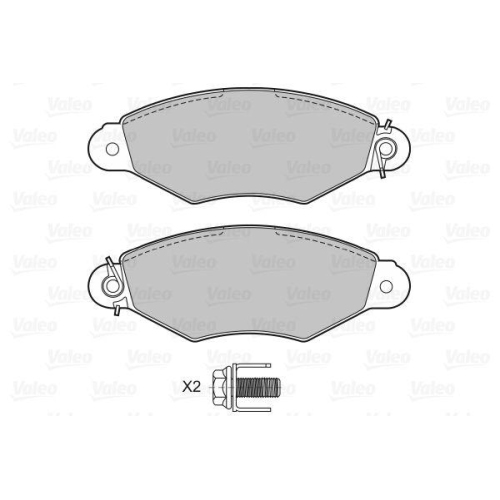 VALEO Bremsbelagsatz, Scheibenbremse 601433