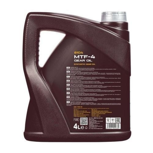 Getriebe&ouml;l Mannol MTF-4 Gear Oil 75W-80 GL-4 - 4 Liter Kanister MN8104-4