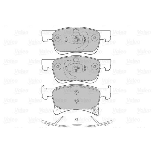 VALEO Bremsbelagsatz, Scheibenbremse 601469
