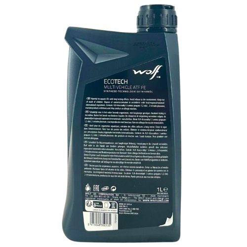 Getriebe&ouml;l Wolf EcoTech Multi Vehicle ATF FE - 1 Liter Flasche 1051913