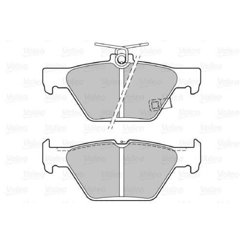 VALEO Bremsbelagsatz, Scheibenbremse 601494