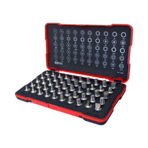 1/4 Zoll Bit-Stecknuss-Satz, extra kurz, 50-tlg KS TOOLS 911.1850