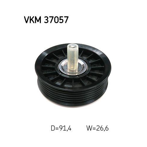 SKF Umlenk-/F&uuml;hrungsrolle, Keilrippenriemen VKM37057