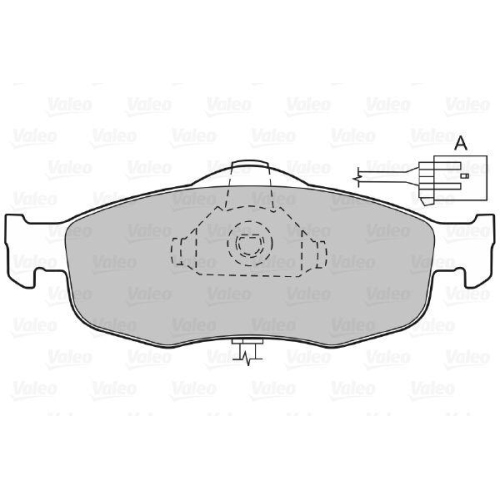 VALEO Bremsbelagsatz, Scheibenbremse 598034
