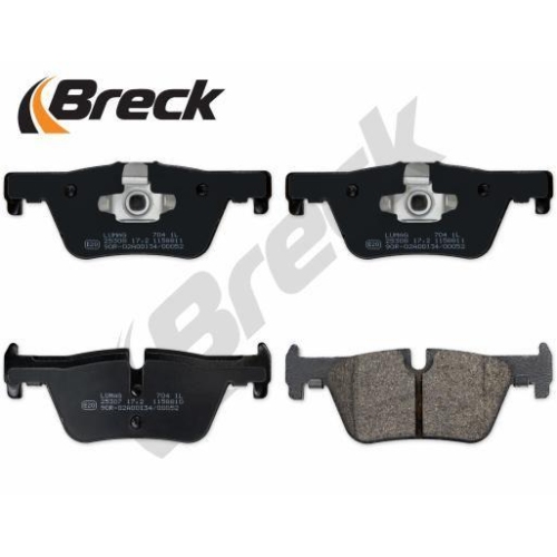 BRECK Bremsbelagsatz, Scheibenbremse 25307 00 704 00