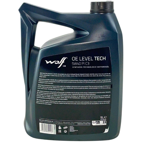 Motor&ouml;l Motoren&ouml;l Wolf OE LevelTech 5W-40 PI C3 5 Liter Kanister 1051994