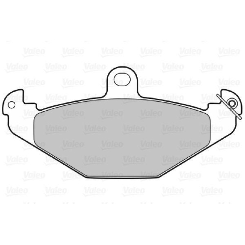 VALEO Bremsbelagsatz, Scheibenbremse 598055