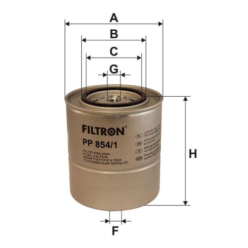 FILTRON Kraftstofffilter PP 854/1