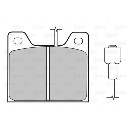 VALEO Bremsbelagsatz, Scheibenbremse 598161