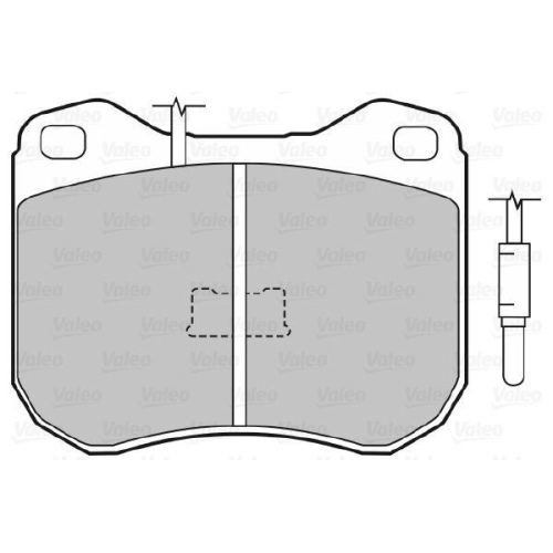 VALEO Bremsbelagsatz, Scheibenbremse 598178