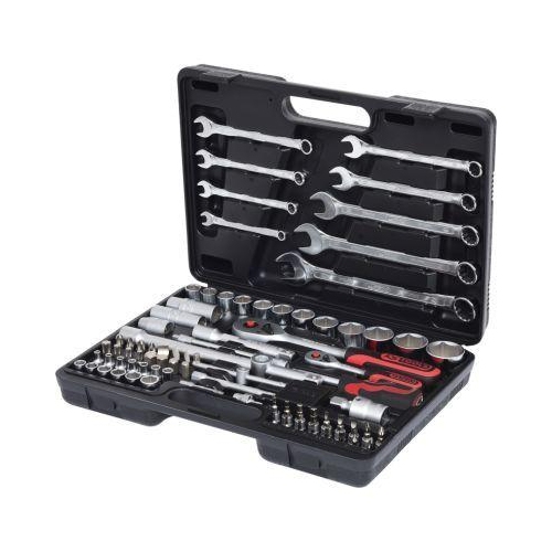 1/4 Zoll+1/2 Zoll Steckschl&uuml;ssel-Satz, 82-tlg KS TOOLS 911.0682