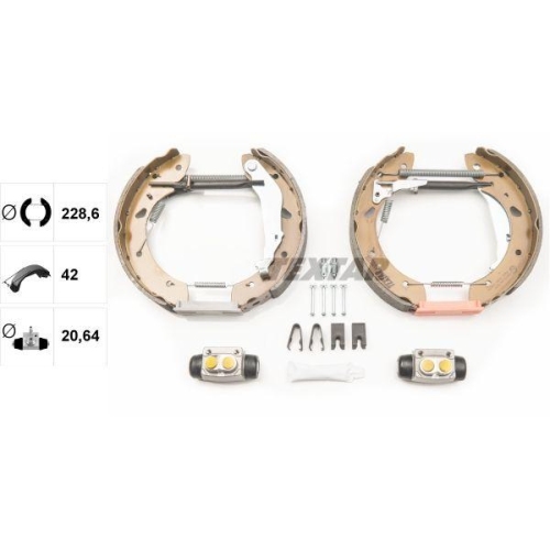 TEXTAR Bremsbackensatz Shoe Kit Pro 84055200