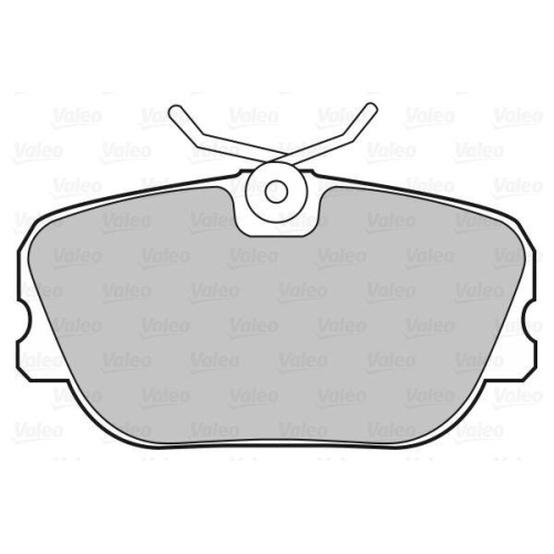 VALEO Bremsbelagsatz, Scheibenbremse 598237
