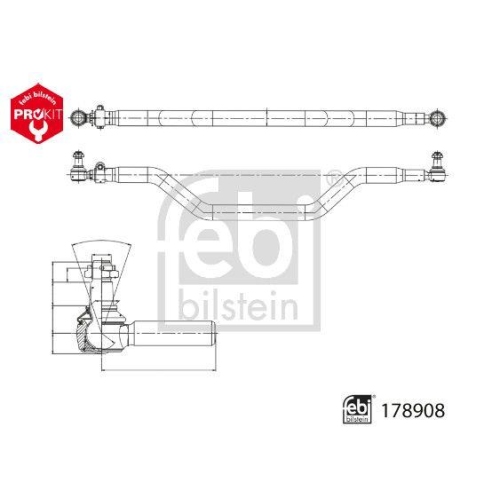 FEBI BILSTEIN Spurstange ProKit 178908