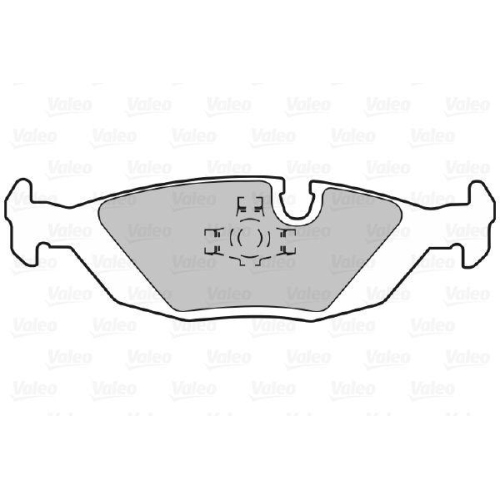 VALEO Bremsbelagsatz, Scheibenbremse 598291