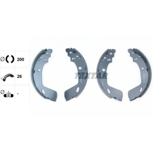 TEXTAR Bremsbackensatz 91082200