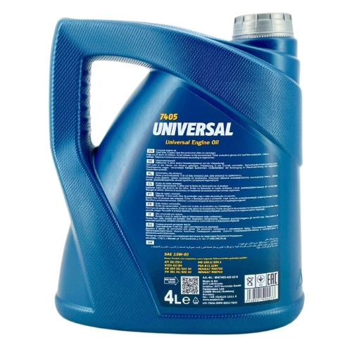 Motor&ouml;l Motoren&ouml;l Mannol Universal 15W-40 4 Liter Kanister MN7405-4