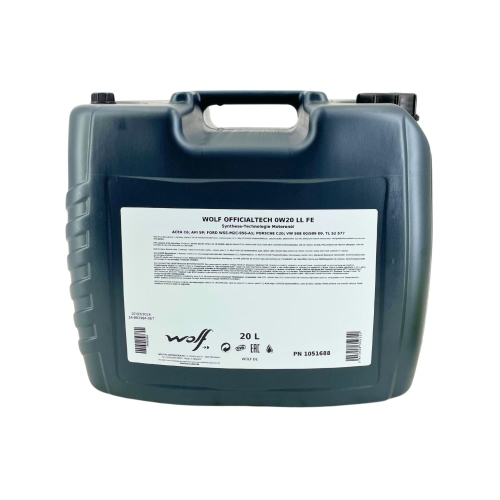 Motor&ouml;l Motoren&ouml;l Wolf OfficialTech 0W-20 LL FE 20 Liter Kanister 1051688