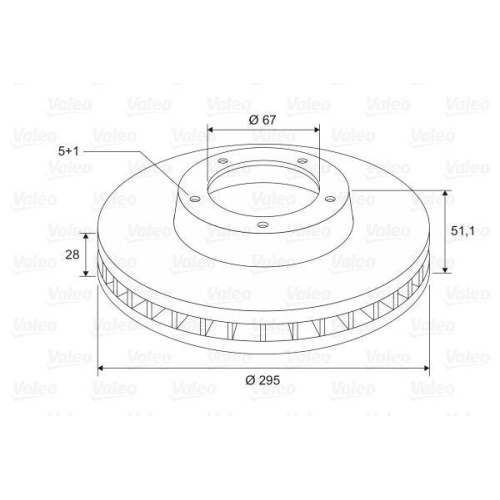 VALEO Bremsscheibe 197670