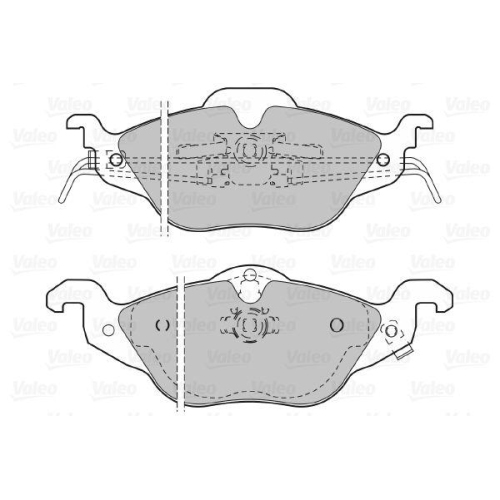 VALEO Bremsbelagsatz, Scheibenbremse 598322