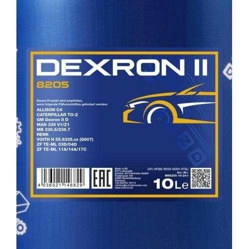 Automatikgetriebe&ouml;l Mannol Automatic ATF Dexron II 10 Liter Kanister MN8205-10
