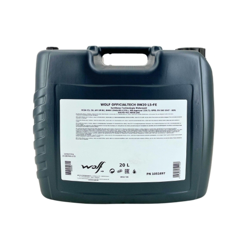 Motor&ouml;l Motoren&ouml;l Wolf OfficialTech 0W-20 LS-FE 20 Liter Kanister 1051697