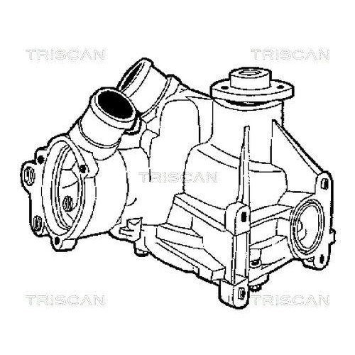 TRISCAN Wasserpumpe, Motork&uuml;hlung 8600 23009