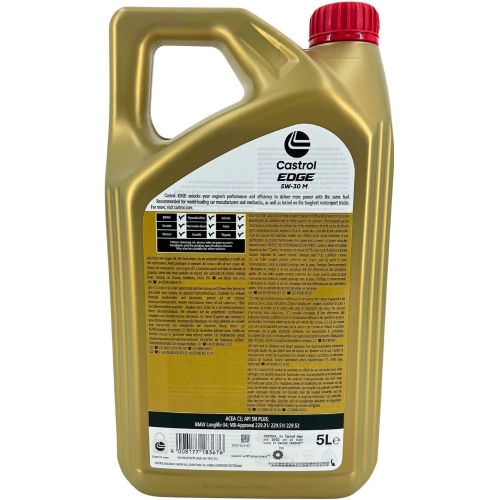 Motoröl Castrol Edge 5W-30 M BMW Longlife-04 MB 229.51 229.52 ACEA C3 1 Liter