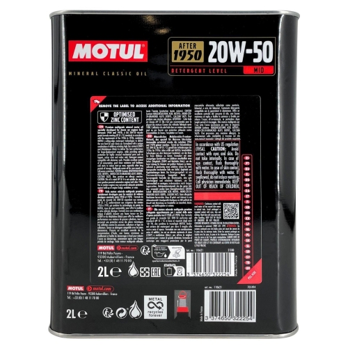 MOTUL Motor&ouml;l CLASSIC 20W-50 110621